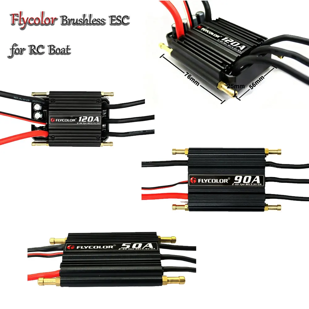 flycolor-50a-150a-防水-rc-ボート-esc-2-6s-ブラシレススピードコントローラー-55v-5a-sbec-付き-rc-船用