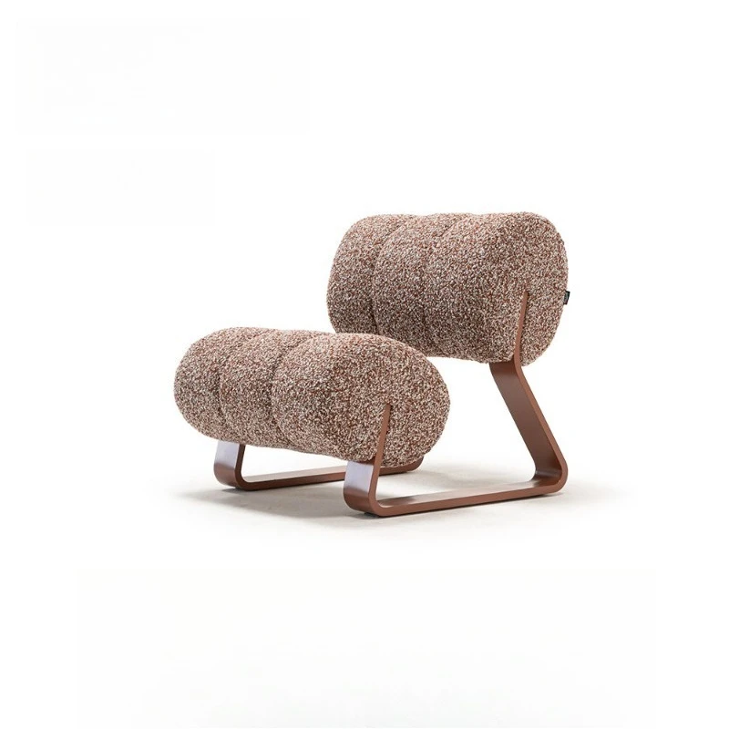 

Vintage Single Chair Lamb Fleece Art Sofa Chair Leisure Chair