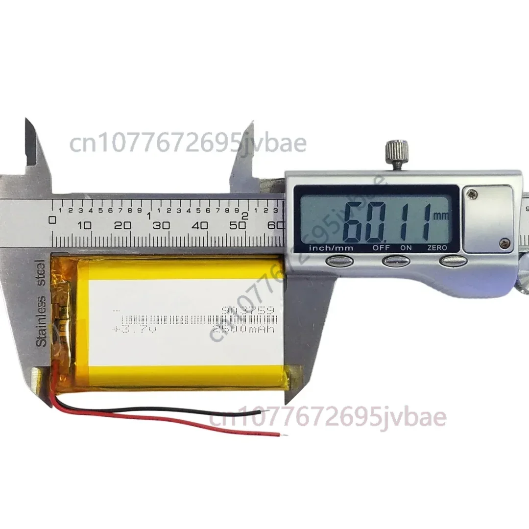 Replacement 903759 Battery 853560 2500mAh for Digital Speaker Walkie Talkie LED Solar Light