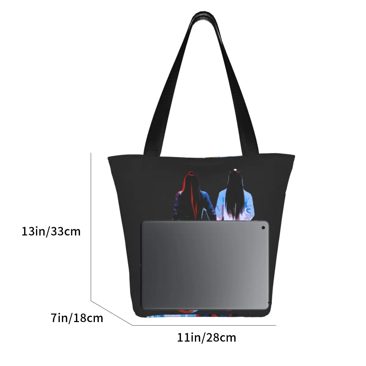 The Untamed Shopper Bag Wang Xian Edit Work Handbags Lady Designer Shopping Bags Retro Cloth Tote Bag Christmas Gift image 4