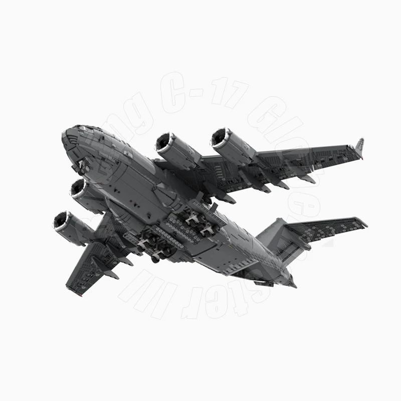 Strategiczny wojskowy samolot transportowy Boeing C-17 Globemaster III myśliwiec klocki montażowe Model klocki techniczne zabawki