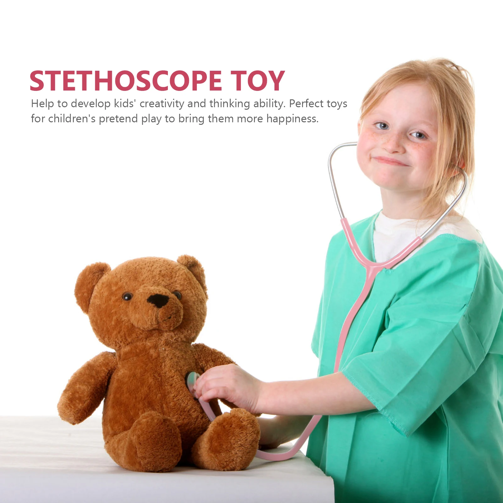 Simulatie Stethoscoop Educatief Rollenspel Arts Verpleegkundige Spel Prop Creatieve Kinderstethoscoop voor fantasiespel