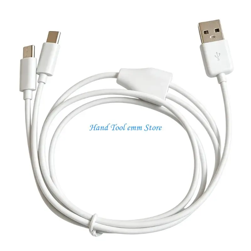 H37F USB C Charging Cable With 75cm Main Line And Two 25cm Branches For Simultaneous Charging Of Two Devices Without Data