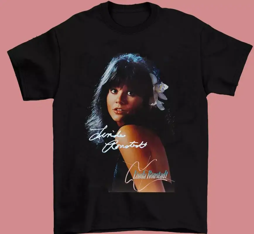 Vintage Linda Ronstadt Black All size Unisex Tee Shirt