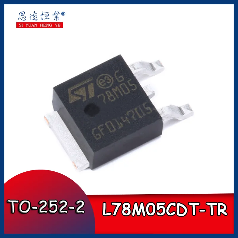 

10pcs Original genuine surface mount L78M05CDT-TR TO-252-2 chip fixed linear voltage regulator