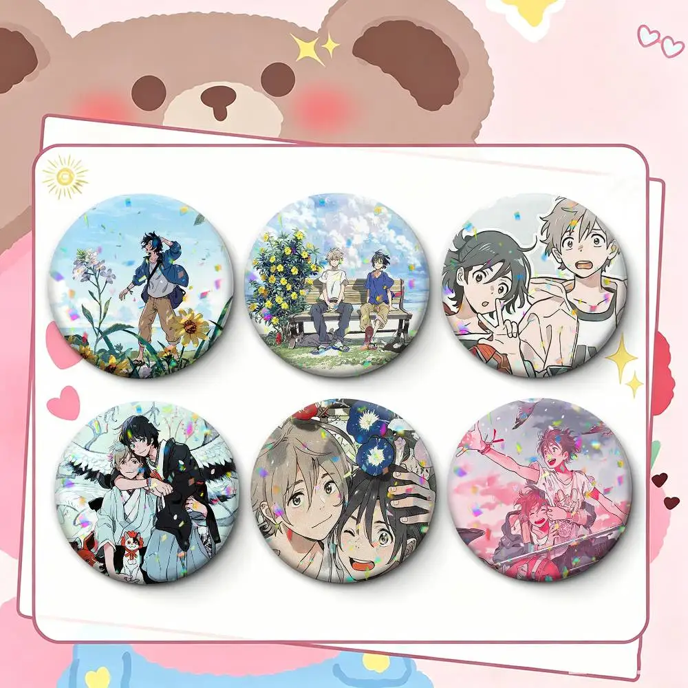BL Anime The Stranger by the Shore Badges Creative Tinplate Button PinsBrooch Badge Clothes Backpack