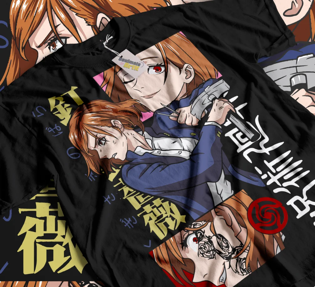 Nobara Kugisaki T-Shirt Jujutsu Kaisen Itadori Yuji Mahito JJK Shirt Soft Tee view 2