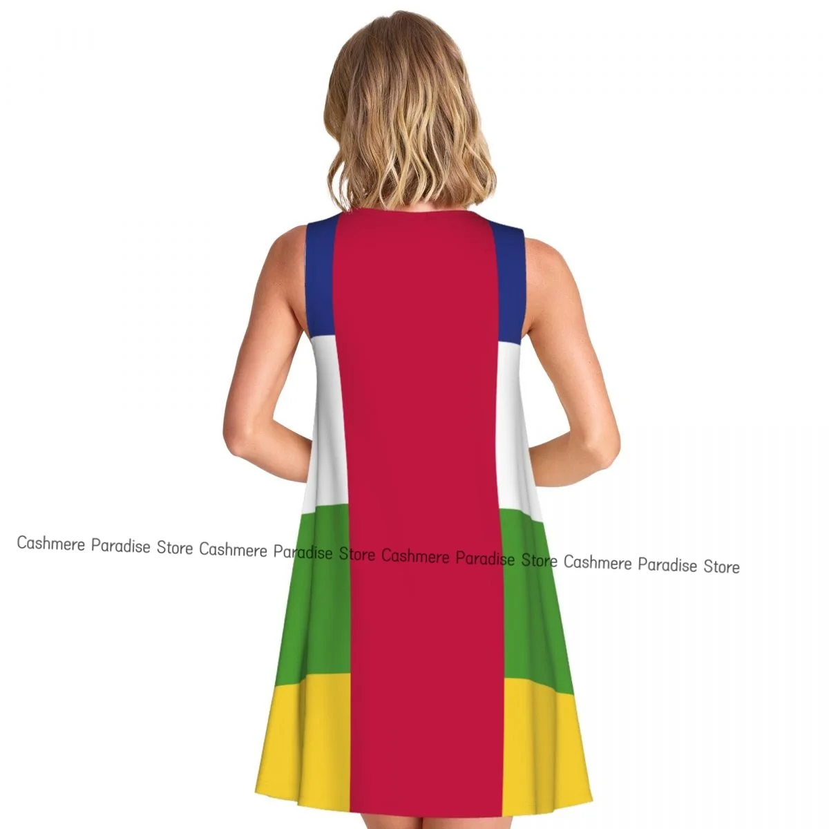 Robes d'été pour femmes, t-shirt de plage, sans manches, drapeau C.A.R, décontracté, ample, débardeur, 2025