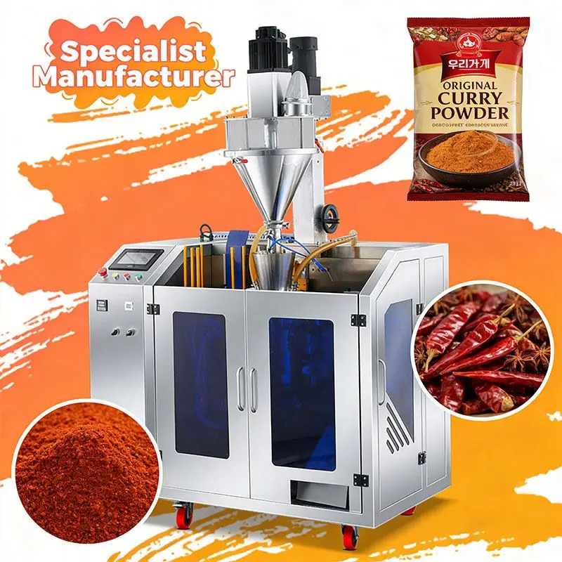 High-Speed Continuous Gusset Pouch Vacuum Powder Packaging Machine