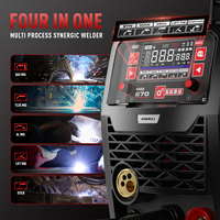 ANDELI 220V Semi-Automatic Welding Machine 200A 4 in 1 Inverter Welder Gas/Gasless Aluminum Welding MIG TIG MMA Synergy Tool