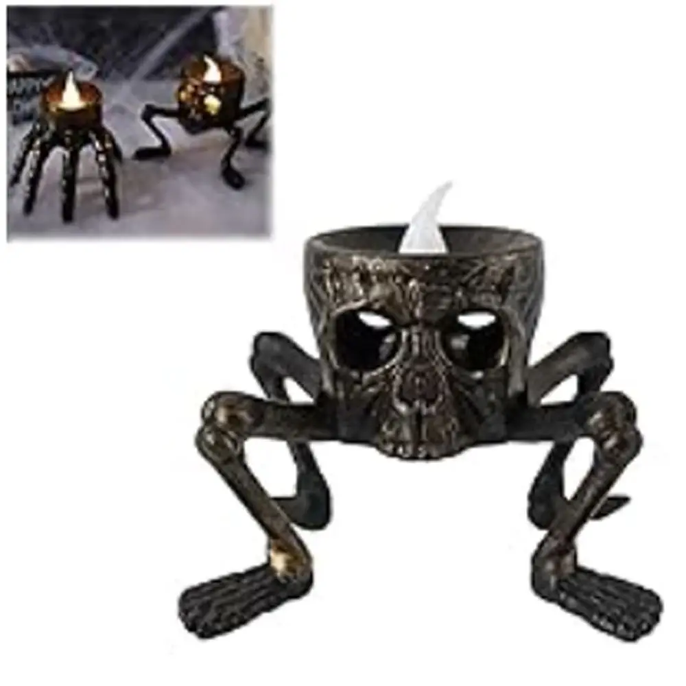 Home Decor Electronic Candle Horror Light Battery Operated Halloween Flameless Candle Light Durable Easy to Use