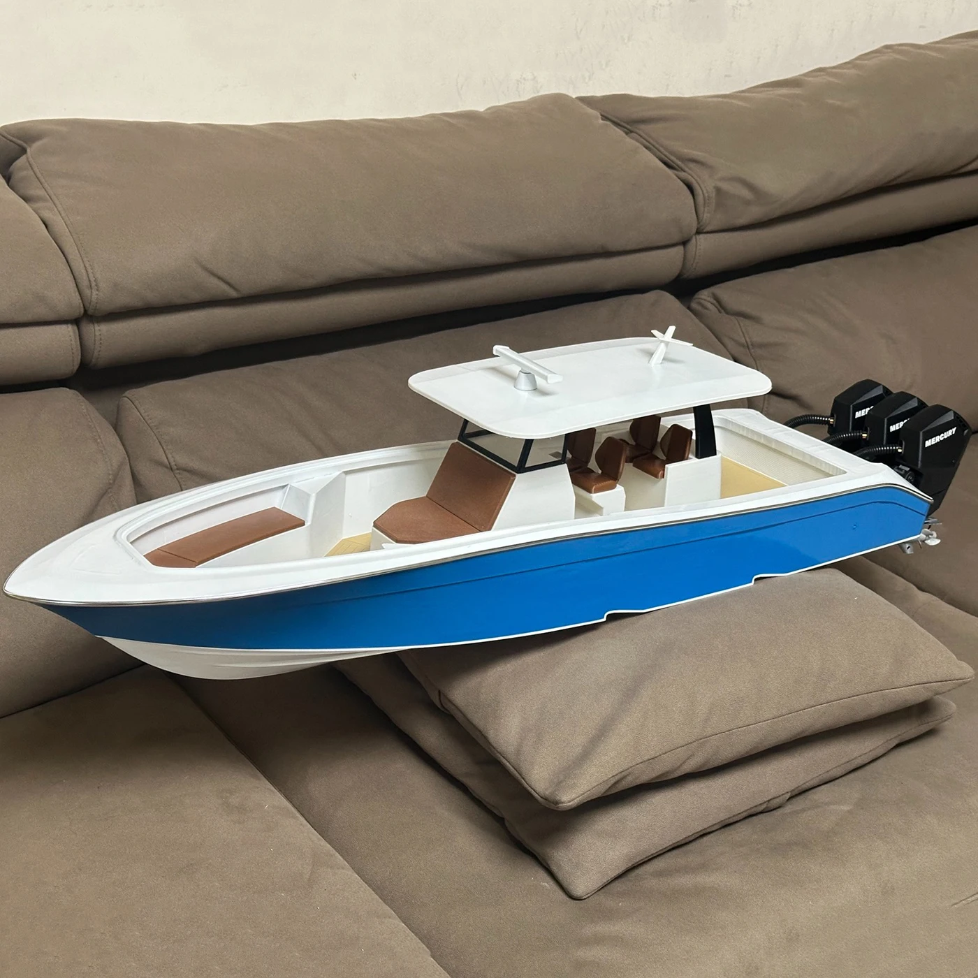 

RC Ships 94.5cm Three External Hanging Machines Remote Control Fishing Boat Radar Simulation Rotating RC Boat Model RTR Ship Toy