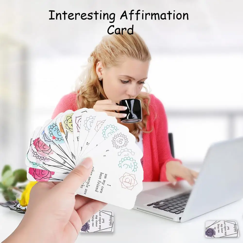 16Pcs/Set Affirmation Card Self-improvement Sweary Affirmation Card with Storage Bag Best Friend Self-Worth Gift Birthday Card