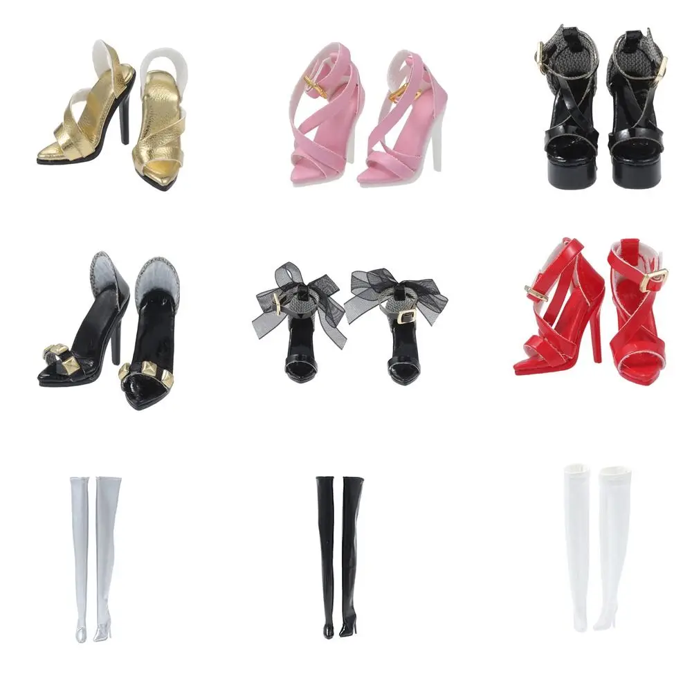 

Dress Up Handmade Shoes Exquisite 1/6 Supermodel BJD Shoes High Heels Accessories