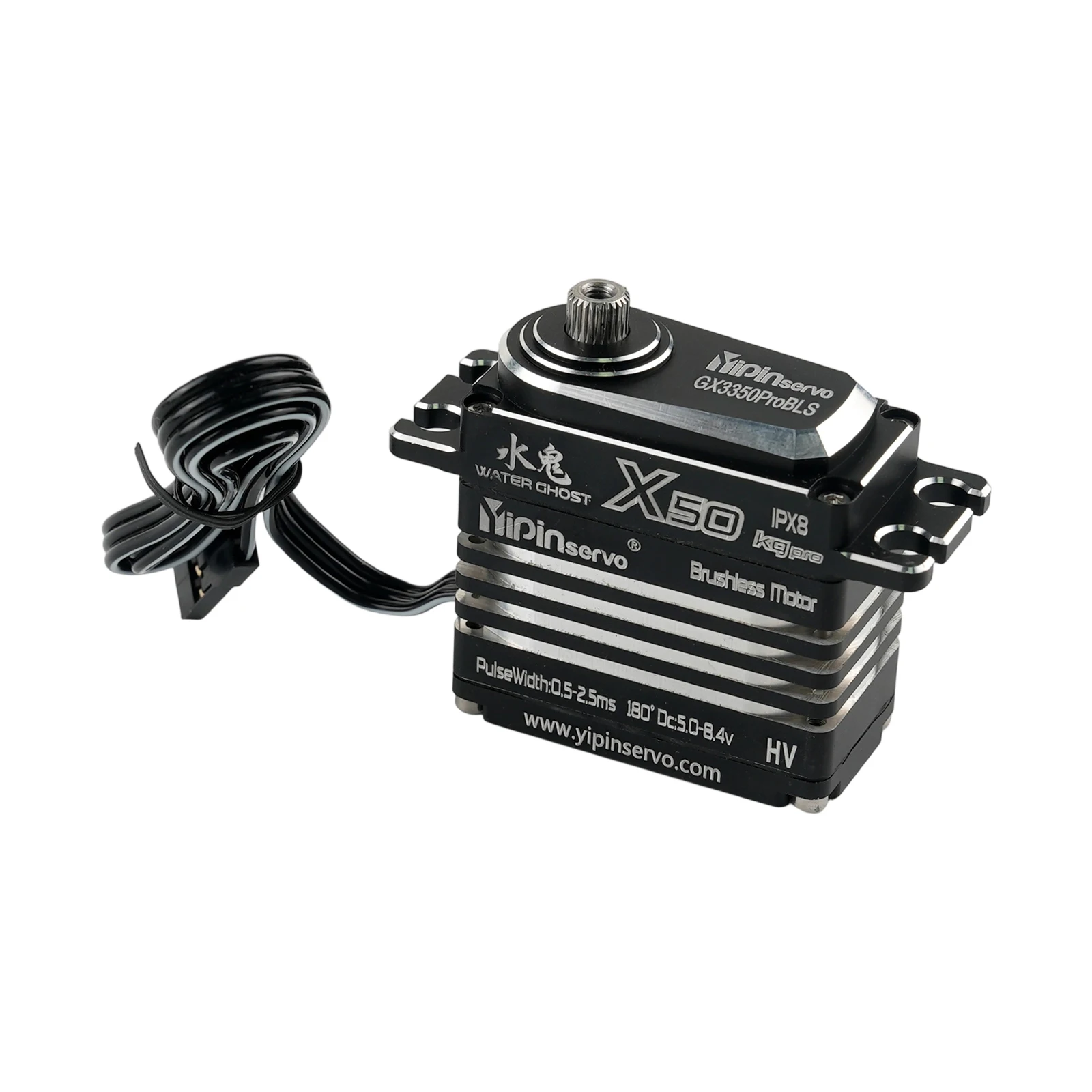 Motor servo sem escova digital totalmente metálico de 50kg 180 ° /270 °   Peças altas dos servos da engrenagem do metal do torque do controle do ângulo para aeronaves do carro do robô