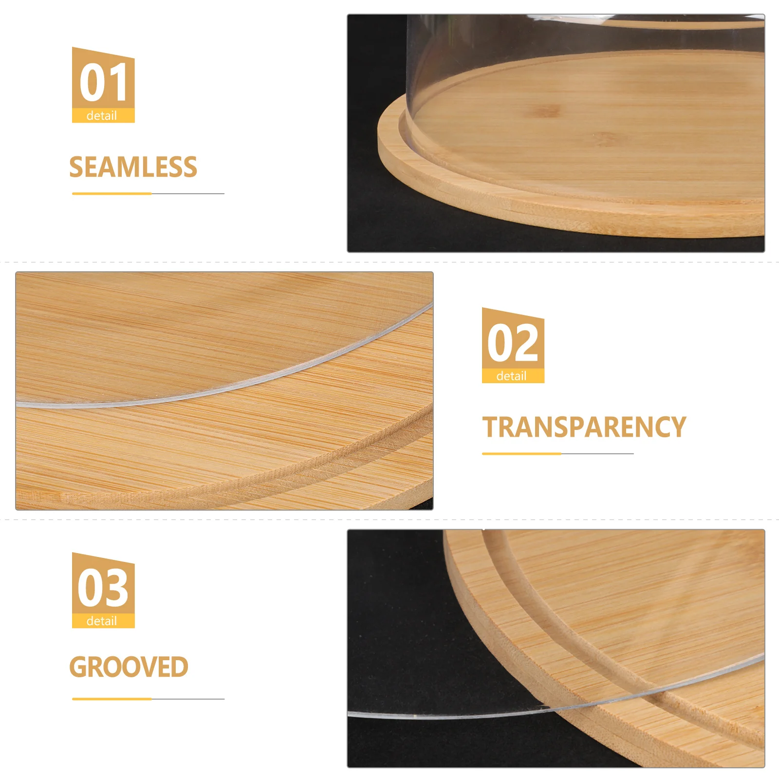 

Tray Storage Box Butter Dish Bread Container Food Round Vintage with Lid for Refrigerator