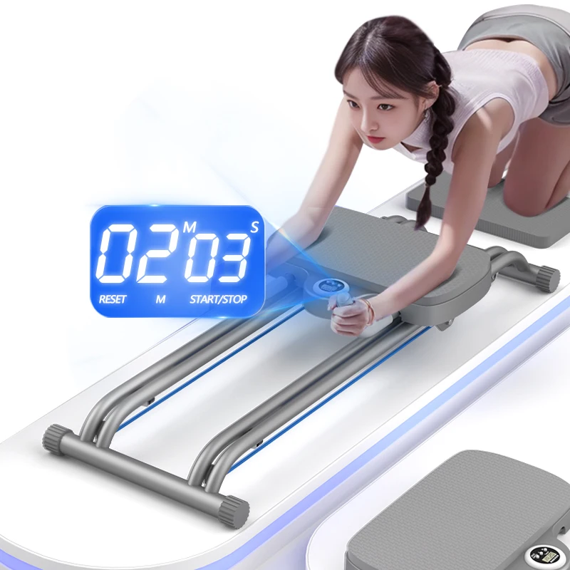 

STLF WJW Premium Hot Sale Dual Track Rebound Automatic Ab Wheel Roller New Home Gym Multifunctional Equipment with Knee Mat Time