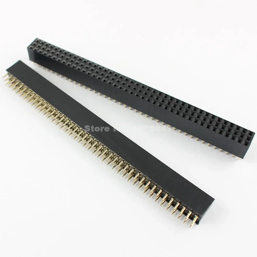 50pcs 2.54mm 3x40 Pin 120 Pin Female Three Rows Straight Pin Header Strip