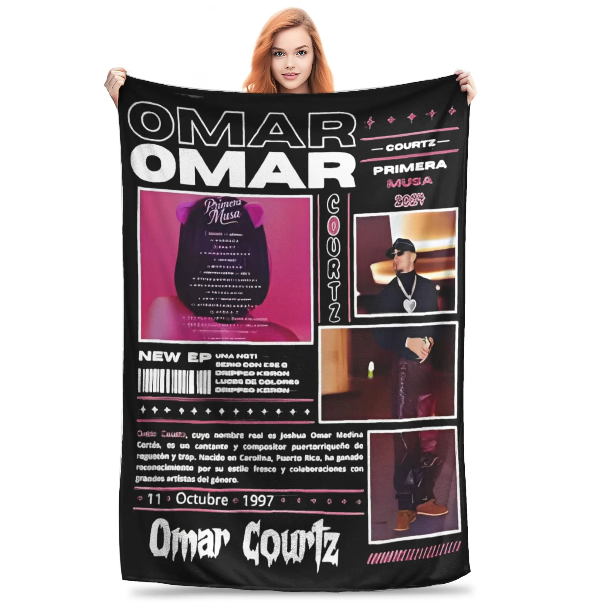 

Новинка, дизайн, альбом Омар Кордц, одеяла Primera Musa, супер мягкое флисовое уютное одеяло, которое можно стирать в машине