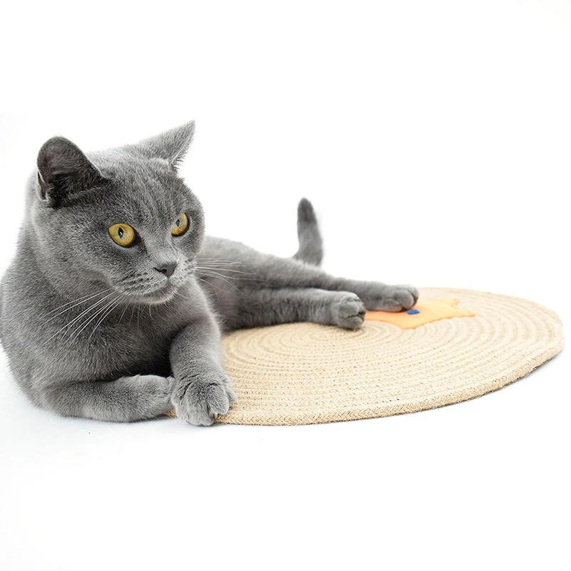 

Most Popular Hemp Rope Cat Round Scratcher Mat Sisal Cat Scratching Pad Cat Scratcher