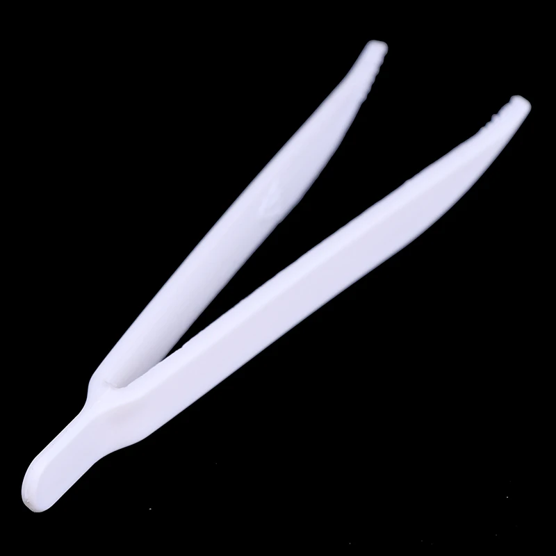 20pcs Disposable Tweezers Plastic Medical Small Beads Forceps For Crafts DIY Jewelry Making Color Random tweezer work tool