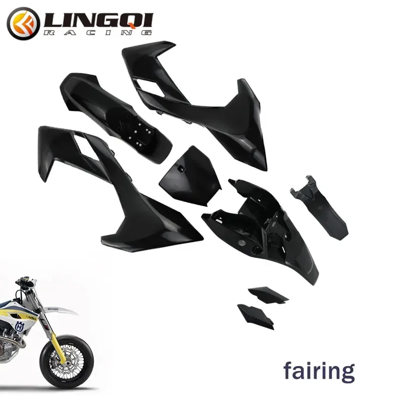 Ling Qi Motorcycle Replaceable Part PP Plastic Fender Body Fairing Kit Set For China Husqvarna 65 Off Road Pit Dirt Bike - Image 2