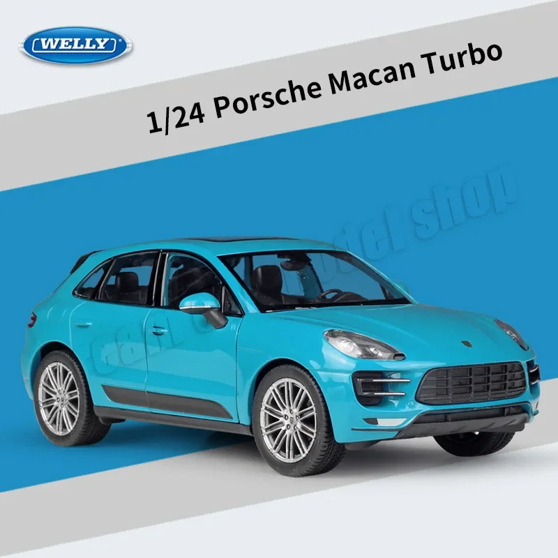 

WELLY 1:24 Porsche Macan Turbo Porsche Cayenne Turbo Die-cast Alloy Car Model Toys Collectible Miniature Cars Decoration Gift