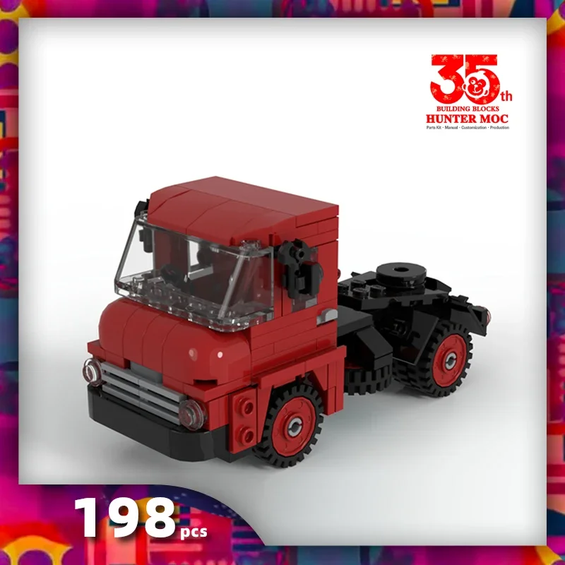 HtMoc Tractor blocks truck bricks moc construction equipment construction vehicle truck transporter toy moc cars bricks