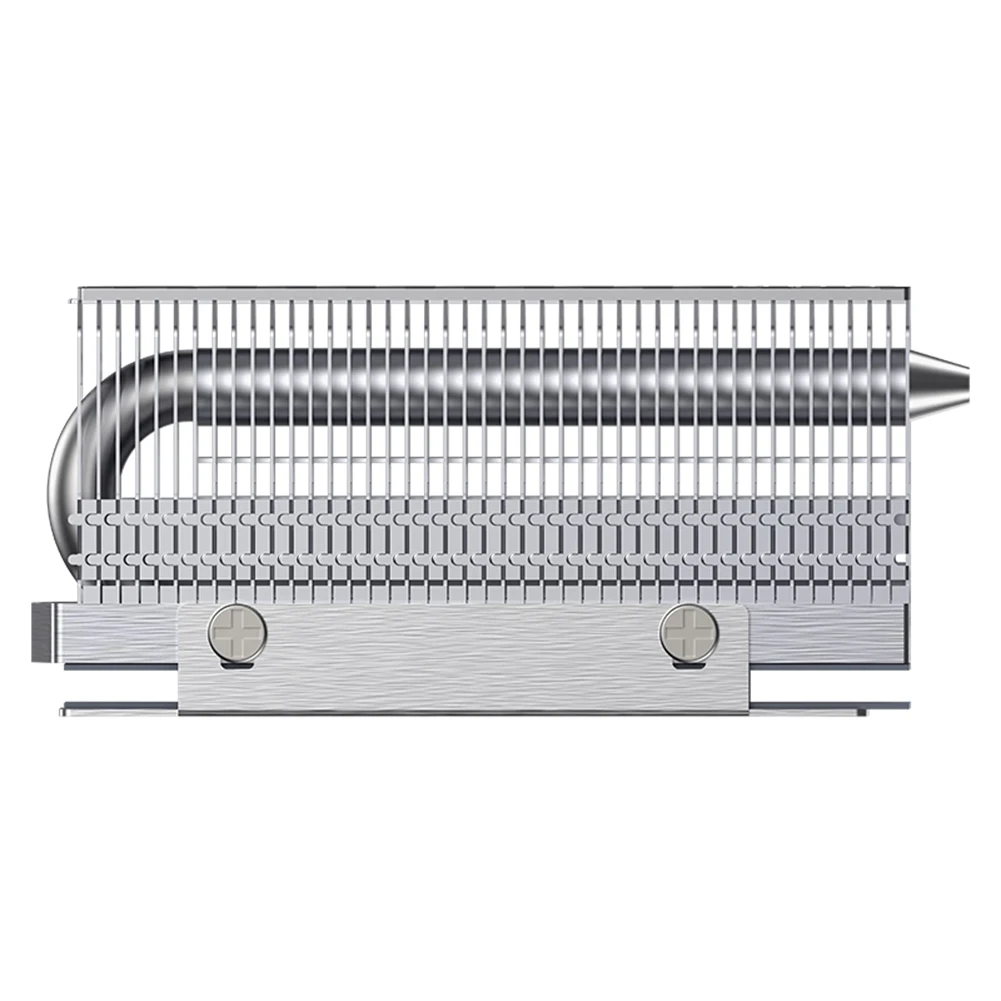 M.2 2280 SSD Heatsink SSD Radiator 2xAGHP Heat Pipe M.2 SSD Cooler Gasket Reflow Welding with Thermal Silicone Pad