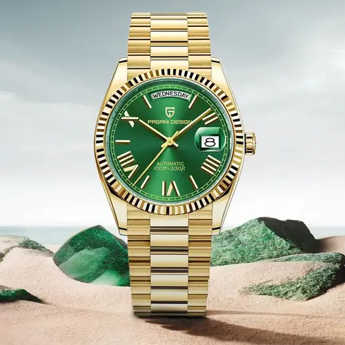 Imagen 1 del producto PAGANI DESIGN DD36 relojes mecánicos para hombre, reloj automático dorado de lujo para hombre, reloj de pulsera con cristal de zafiro AR resistente al agua 100M 2024