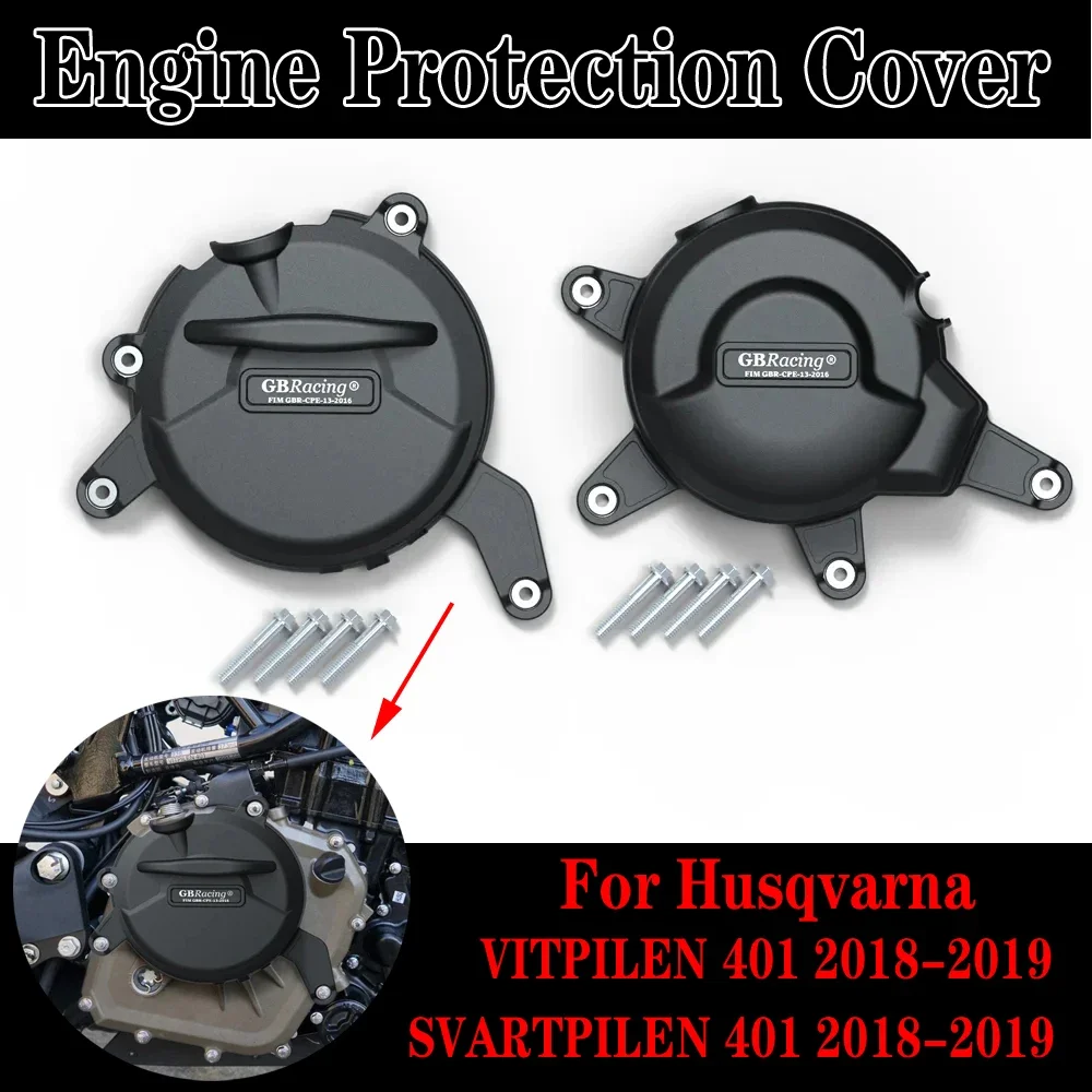 For Husqvarna SVARTPILEN 401 2018-2019 VITPILEN 401 2018-2019 Engine Protection Cover