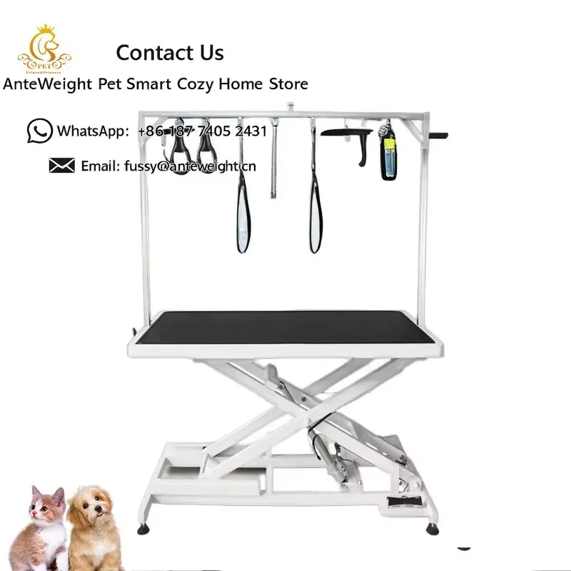 Stainless Steel Grooming Table for Dogs and Cats Blowing Styling Trimming Essential Tool for Pet Shops