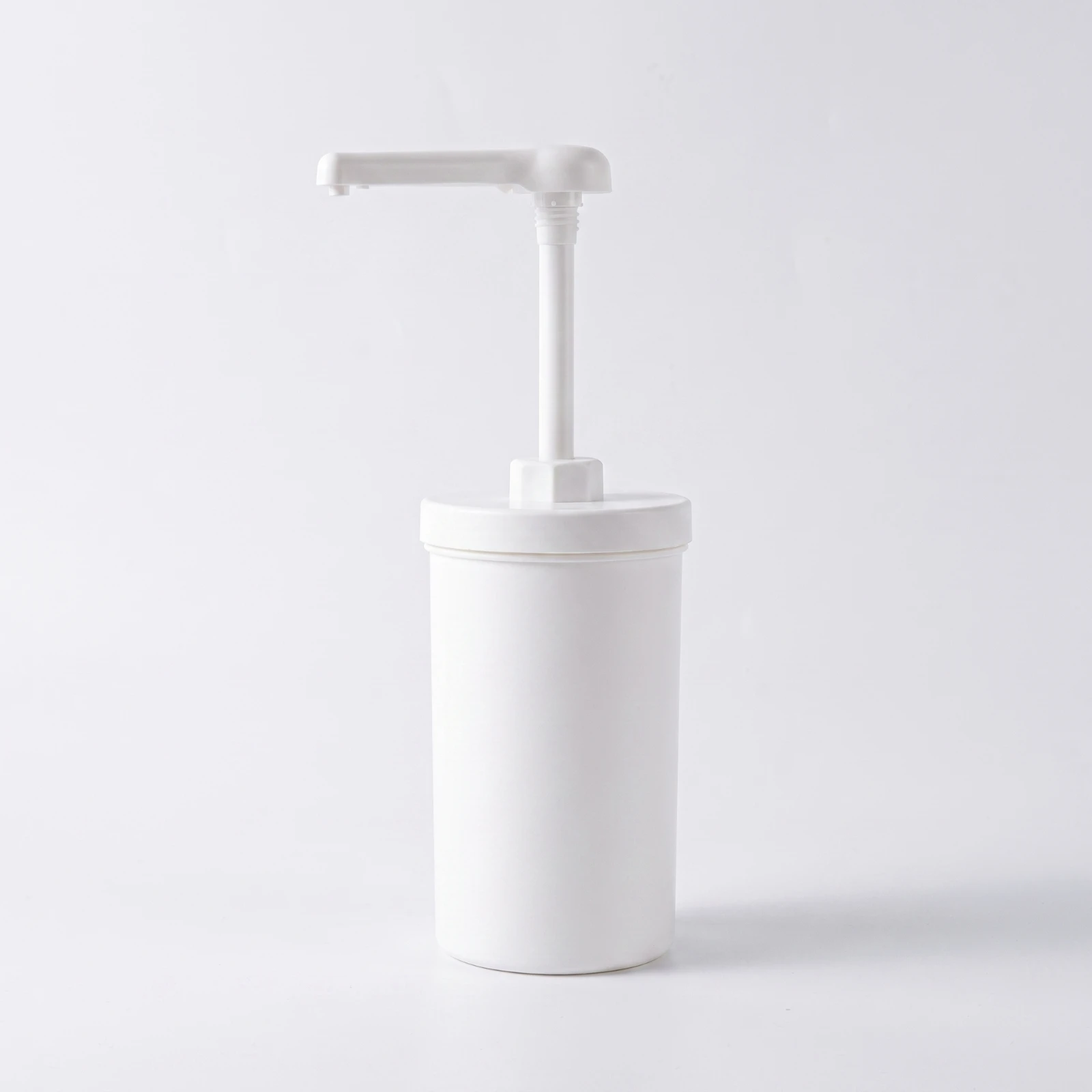 Sauce Dispenser with Pump Easy-to-Use Pump Dispenser Container Versatile Lid Countertop for Baristas, Cafes, Dessert Shops