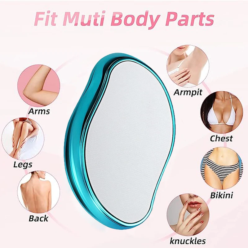 Magic Hair Eraser Hair Removal Painless Exfoliation Hair Removal Tool for Arms Legs Back Reusable & Washable Epilator