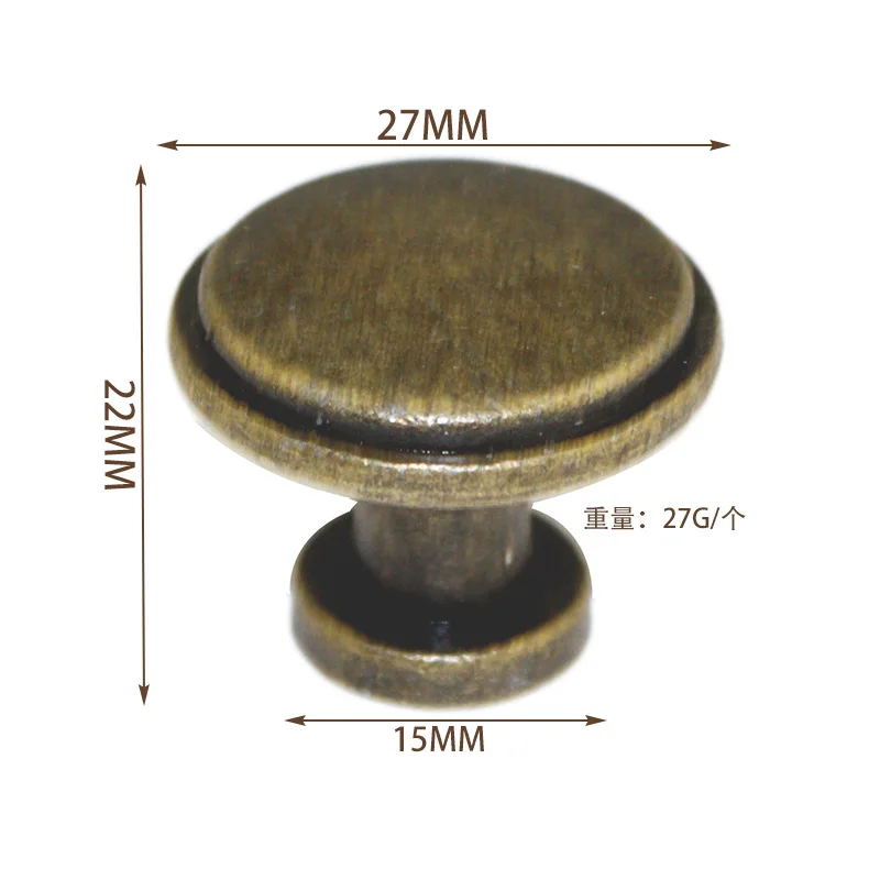 Černá po jednom díra šuplík ovládat 27MM oběžník vintage ovládat americký slitina skříň dveře ovládat zahraniční obchodovat ovládat