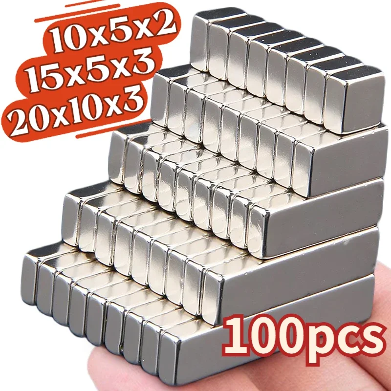 

10x5x2 mm Super Strong Neodymium Magnets Fridge Magnets N52 Rare Earth 15/20x5x3mm Magnets imanes Permanent Magnetic Disc Magnet