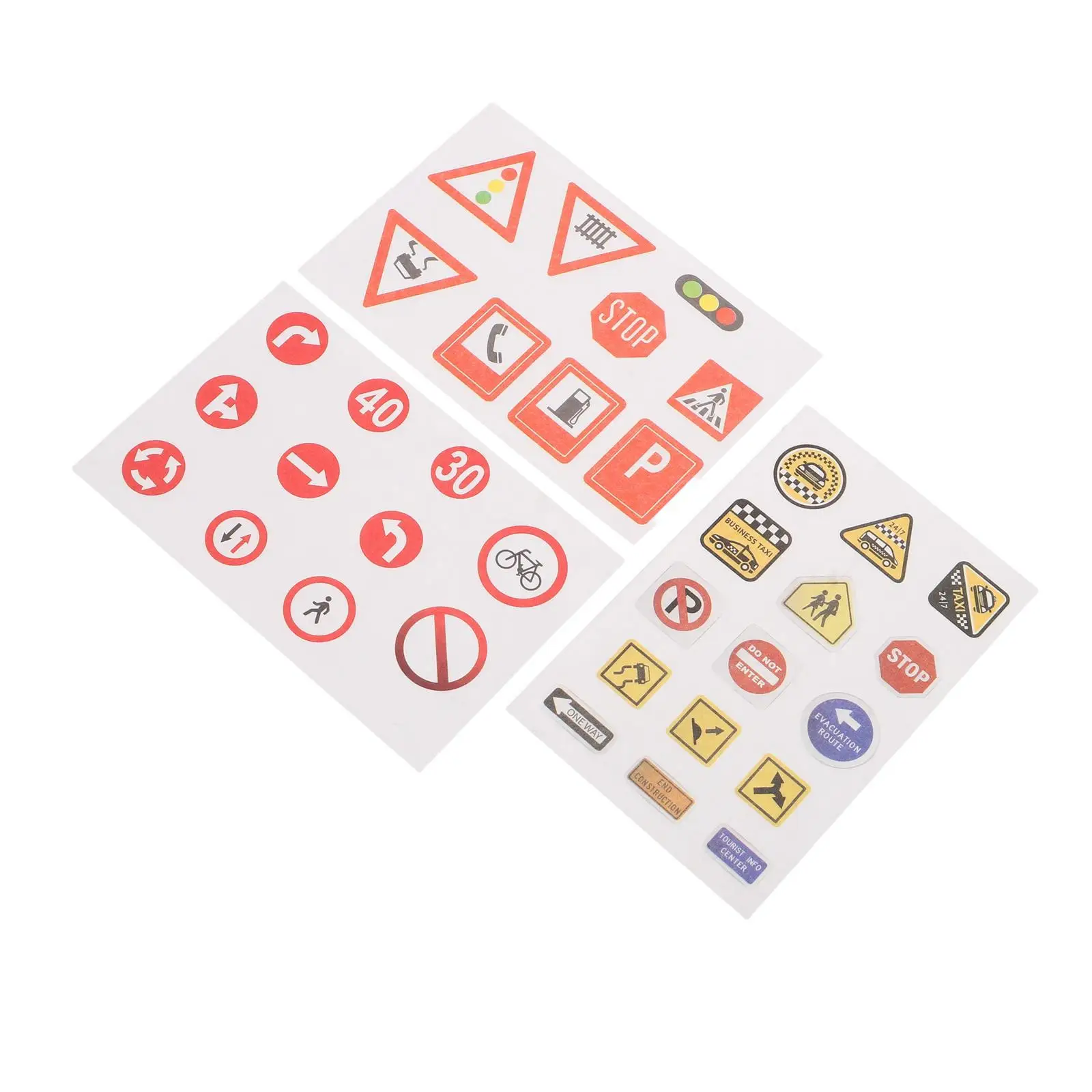 

30 шт. наклеек-знаков дорожного движения, съемные, для окон автомобиля, декор для стен класса, дорожные знаки