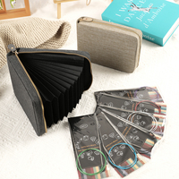 New Empty Circular Knitting Needles Storage Bag Knitting Kit Case Organizer Bag For Crochet Hooks Sewing Accessories Kit Bag