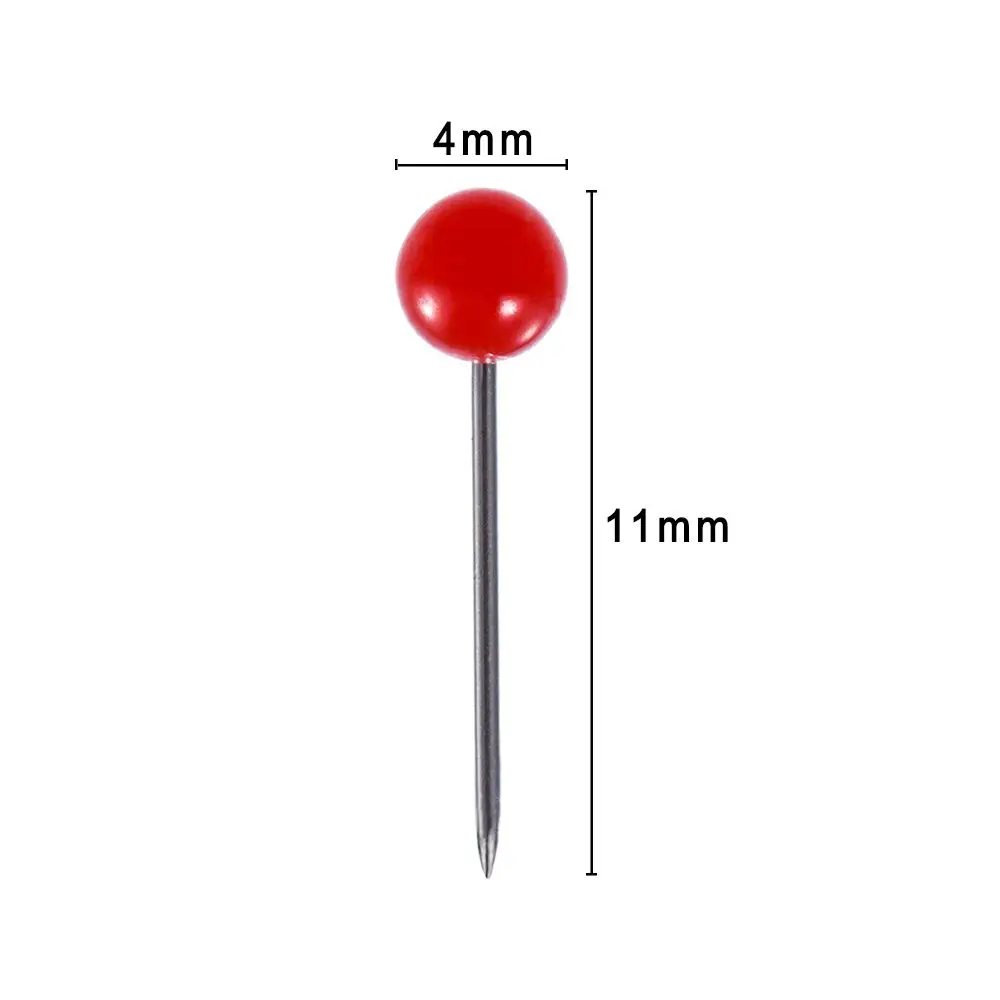 500Pcs/Set Map Tacks - Push Pins Plastic Head With Steel Point - Image 3