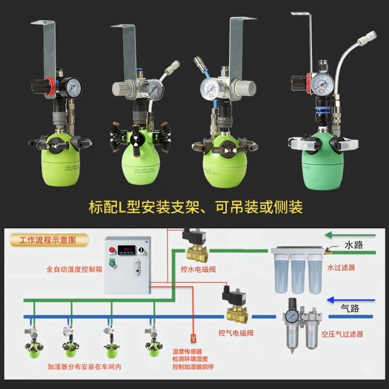 Electronic textile printing workshop anti-static dust reducing aerosol industrial humidifier
