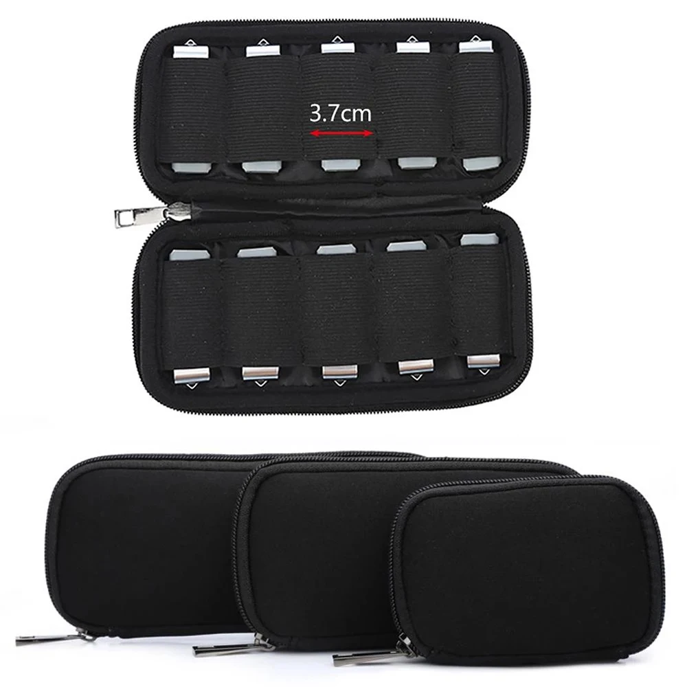 

U Disk Holder With Zipper Dustproof Neoprene U Disk Bag Flash Drives Organizer Flash Drives Protective USB Flash Drives Case