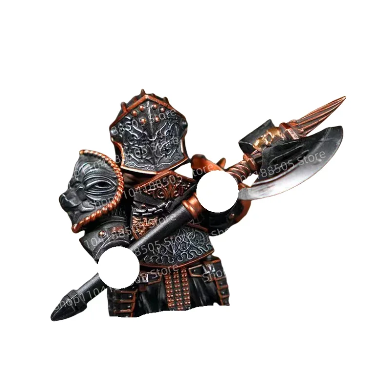 Blocs de construction MOC, figurines de chevalier de combat, modèle assemblé, accessoires d'animation de dessin animé, jouets éducatifs pour enfants, cadeau de vacances