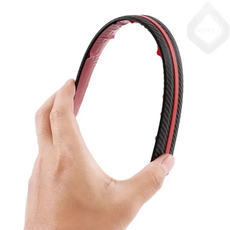 

New 2 Pieces Car Carbon Fiber Style Bumper Corner Protectors For Anti-scratch Stickers Auto-protect Front And Rear Trim Strips