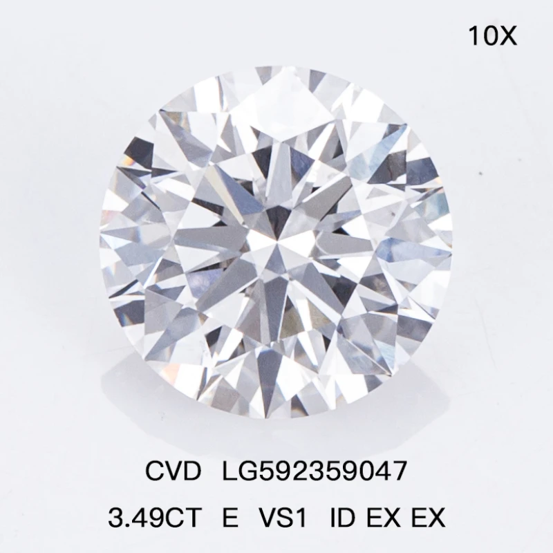 1CT 1.5CT 2CT 2.5CT 3CT 5CT Round CVD Lab Grown Loose Diamond Comes With IGI Certificate Wholesale Gemstone