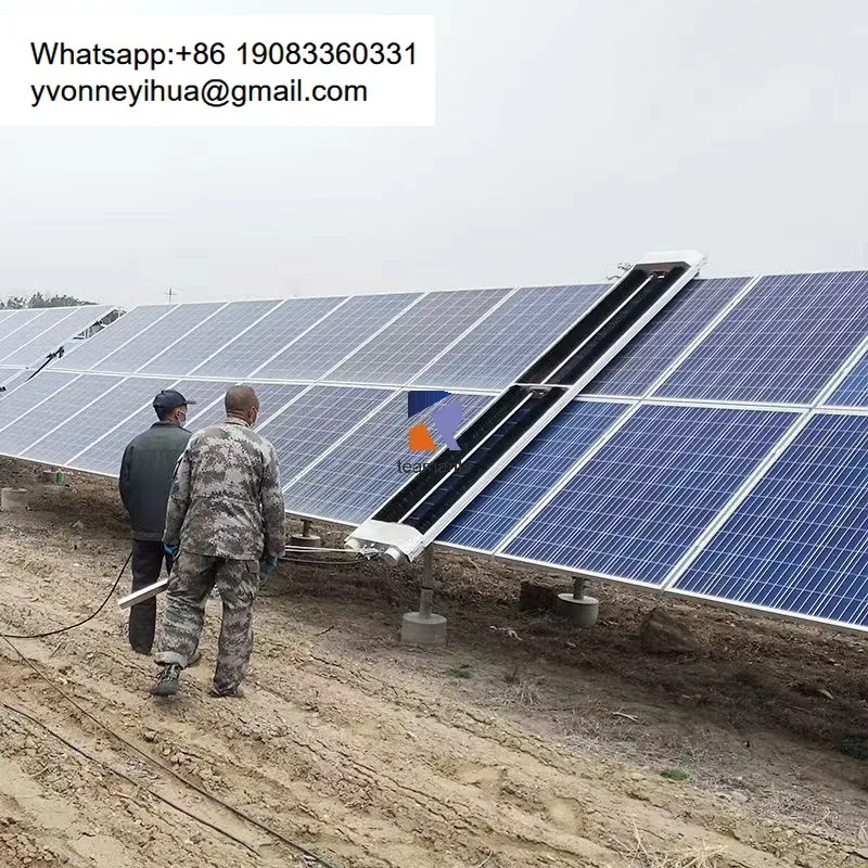 Light Weight Easily Carried Operated By One Person Solar Robot Solar PV Panel Autonomous Module Cleaning Robot With Brush