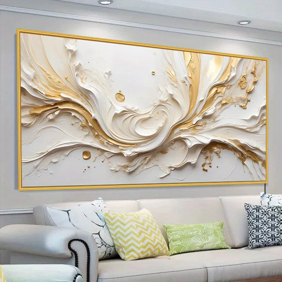 استوديو قماش بدون إطار فنان حديث ديكور منزلي ، فن اسكندنافي تجريدي ، نسيج بسيط ، ملصقات ، فنون جدارية ، طباعة ، غرفة نوم ، د