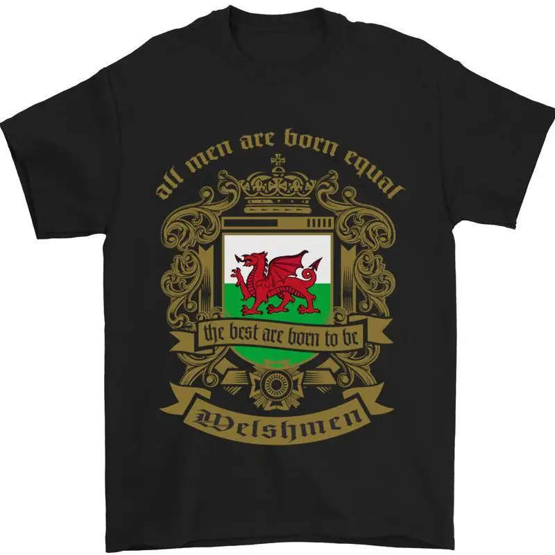 Alle Men Are Born Equal Welshmen Wales Welsh Herren 100% Baumwoll T shirt