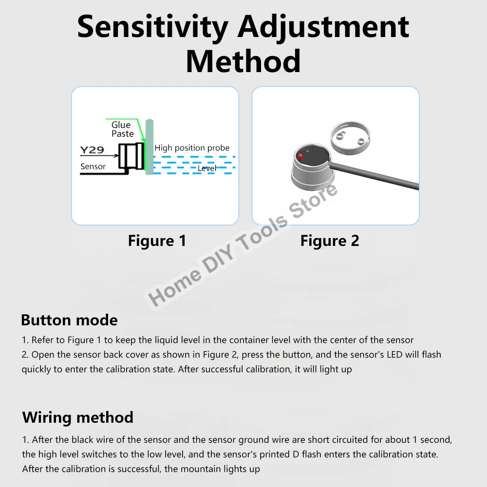 Non Contact Liquid Level Sensor Contactless Water Tank Water Level Sensor for Tank Water Level Control