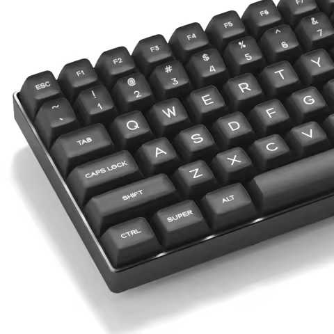 140 Keys Black Jade SA Profile Translucent Custom Keycaps Double Shot PBT Keycaps for MX Switches 61/64/68/84/104 Gamer Keyboard