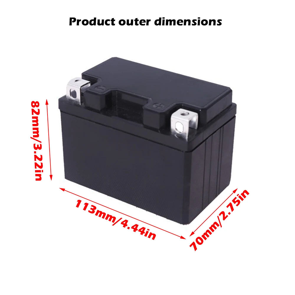 Imagem -04 - Caixa de Armazenamento de Bateria para Baterias de Motocicleta Caixa Vazia com Indicador Uso Ininterrupto de Alimentação 5ah 7ah a 12ah 12v